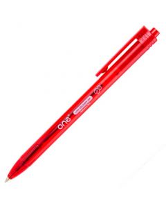 ปากกาลูกลื่น 0.5 มม. แดง ONE AH195V