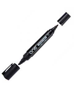 ปากกามาร์คเกอร์ 2 หัว ดำ ONE AH317