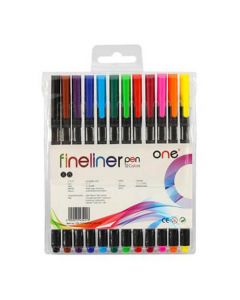 ปากกาหัวสักหลาด 0.7 มม. คละสี (แพ็ค12ด้าม) ONE 722-12