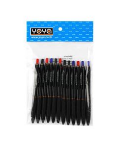 ปากกาลูกลื่น 0.7 มม.คละสี (แพ็ค12ด้าม) YOYA PENTONIC B-RT