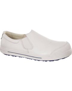 Slip-on Natural Leather Safety Shoes with Steel Toe Cap QS400 1คู่
