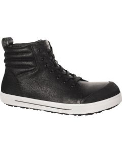 Natural Leather Safety Hi-cut Shoes with Steel Toe Cap QS700 1คู่