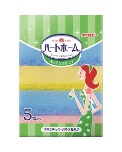 Kikulon Hearthome Kitchen Sponge 5P ชุดละ 5อัน