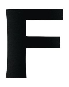 แม่เหล็กตัดตัวอักษรสีดำ F