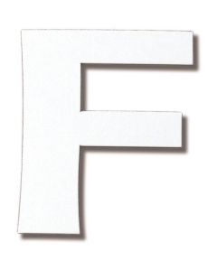ตัวอักษรแม่เหล็กตัดสีขาว F
