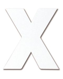 ตัวอักษรแม่เหล็กตัดสีขาว X