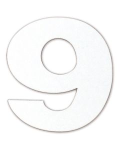 แม่เหล็กตัดตัวอักษร สีขาว 9