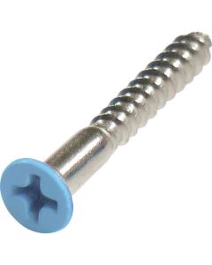 Stainless Coler Wood Flat Head Screw ชุดละ 16เส้น