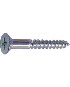 Unichrome Steel Wood Flat Head Screw 5ชุดชุดละ 8เส้น