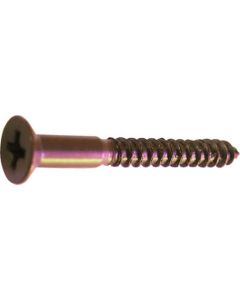 Bronze Plating Steel Wood Flat Head Screw 5ชุดชุดละ 6เส้น