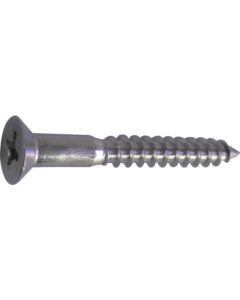 Stainless Steel Wood Flat Head Screw 5ชุดชุดละ 2เส้น