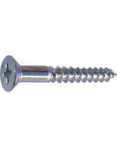 Unichrome Steel Wood Flat Head Screw 5ชุดชุดละ 6เส้น