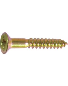 Brass Steel Wood Flat Head Screw 5ชุดชุดละ 8เส้น