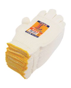 Heavy Weight Synthetic Knitted Work Gloves L Size Dozen Pack 1โหล
