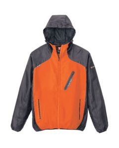 Parka blouson (unisex) สีส้ม x สีถ่าน LL