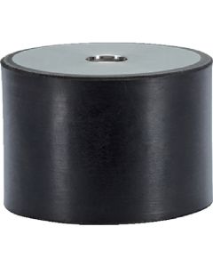 แผ่นกันกระแทกยางทรงกระบอก มีเกลียวตัวเมีย ทำจากสแตนเลส