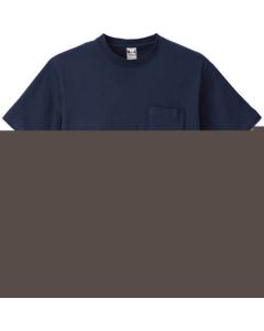 เสื้อยืดแขนสั้น (มีกระเป๋า) (unisex) สีกรมท่า S