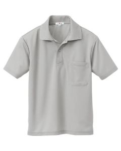 เสื้อโปโลแขนสั้นดูดซับเหงื่อและแห้งเร็ว (unisex) สีเทา LL