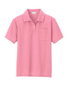เสื้อโปโลแขนสั้นผู้หญิงดูดซับเหงื่อและแห้งเร็ว (เย็นสบาย) สีชมพู LL