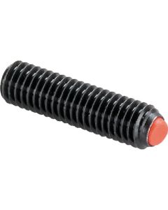 สกรูยึดพร้อมหัวกลมลบคม ลูกบอลแบนทำจากเรซิน เส้นผ่านศูนย์กลางภายนอก M4 ความยาวรวม 7.9 มม.
