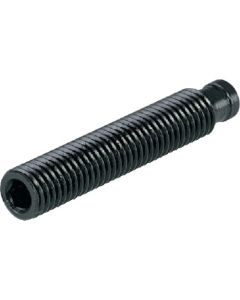 สกรูเกลียวปล่อย DIN 6332 ปลายรับแรงกด หัวหกเหลี่ยม เส้นผ่านศูนย์กลาง M16 ความยาวโดยรวม 80 มม.