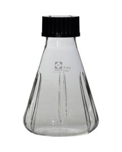 ขวดเขย่ารูปทรงกรวย Erlenmeyer พร้อมฝาเกลียวและแผ่นกั้นภายใน ขนาด 500 มล. จำนวน 4 ชิ้น
