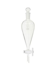 กรวยแยกสารชนิด Squibb พร้อมวาล์วปิดเปิด PTFE ขนาด 200 มล.