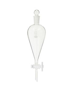 กรวยแยกสารชนิด Squibb พร้อมวาล์วปิดเปิด PTFE ขนาด 500 มล.