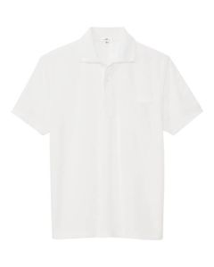 เสื้อโปโลแขนสั้นดูดซับเหงื่อและแห้งเร็ว (unisex) สีขาว SS