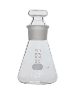 ขวดรูปทรงกรวย Erlenmeyer พร้อมจุกปิด ขนาด 30 มล. (30 ชิ้น)