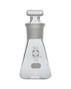 ขวดรูปทรงกรวย Erlenmeyer พร้อมจุกปิด ขนาด 10 มล. (20 ชิ้น)