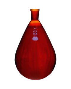 ขวดแก้วทรงลูกแพร์มาตรฐาน สีน้ำตาล ขนาด 29/42 มม. ปริมาตร 2000 มล.
