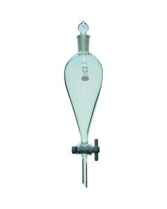กรวยแยกสารชนิด Squibb พร้อมวาล์วปิดเปิด PTFE ขนาด 300 มล.