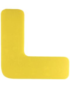 สติ๊กเกอร์ติดพื้น 5S สำหรับงานหนัก ชนิด L ชุด 10 150 x 150 มม. สีเหลือง