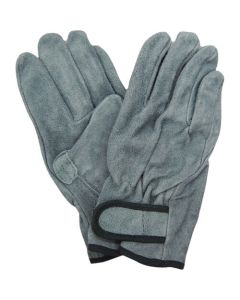 Oil Cow Split Leather Gloves With Velcro #CS-441 1ชุด