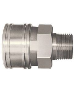 ข้อต่อ TSP เหล็ก ยางไนไตรล์ SG (NBR) (ข้อต่อสำหรับติดตั้งเกลียวใน) ด้านคู่ Rc1 1/4 (00850)