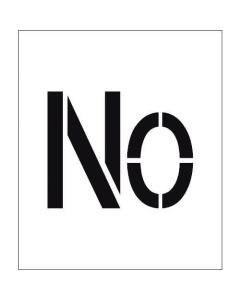 แผ่นพ่นตัวอักษร สูง 100 NO