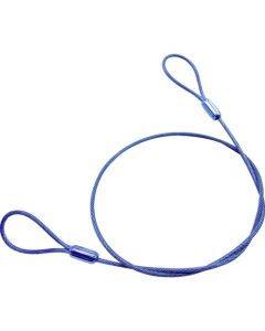 ลวดสเตนเลส, กาวอะลูมิเนียม, เคลือบพีวีซีสีดำ, 0.81 (1.2) x 300 มม. (1 เส้น = 1 PK)