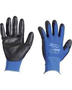 ถุงมือยางไนลอน เคลือบโพลียูรีเทน HyFlex 11-618 ไซส์ XS