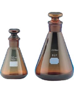 Common Stopper Erlenmeyer Flask สีน้ำตาล 20 mL Common 16