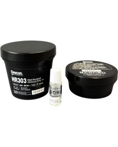 HR303 น้ำยาซ่อมแซมชนิดพัตตี้ (ชนิดทนความร้อน/มีส่วนผสมของผงอลูมิเนียม) 500 กรัม