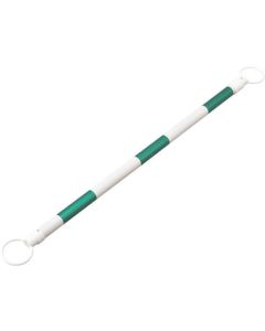กรวยลายเสือ (แบบยืดหดได้) แถบสไลด์สีเขียวสะท้อนแสง/สีขาว WG 40.5 (35) mmΦ x 1.3-2m ทำจาก ABS เรซิ่น