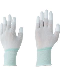 AP PU ถุงมือเคลือบ Overlock Fingertips S 10 คู่