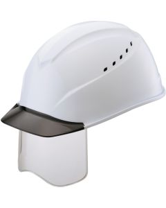 Light And Compact Helmet Type-j Suspension With Rain Channel And Vents And Shield To Protect Eyes