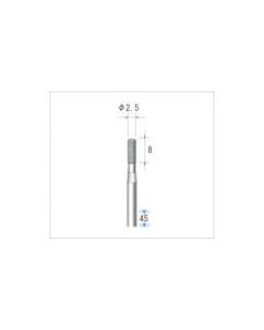 Craft diamond bur (1Pk (ถุง) = 3 ชิ้น) ใบมีดทรงกระบอกเส้นผ่านศูนย์กลาง 2.5.5