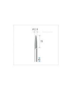 Craft diamond bur (1Pk (ถุง) = 3 ชิ้น) ใบมีดลูกกระสุนขนาดเส้นผ่าศูนย์กลาง 2.8.8