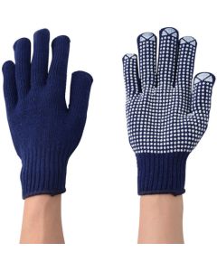 Polyvinyl Chloride Coated Red Nylon. Acrylic Resin And Polyester Knitted Glove 10ชุด