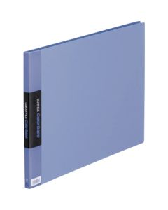แฟ้มโชว์เอกสาร Color Base A3 แนวนอน 20 ซอง Blue
