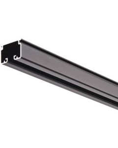 รางม่านโค้ง D30 ขนาด 800×800×300R อะลูมิเนียม สีดำ
