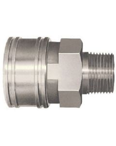 ข้อต่อ TSP เหล็ก ยางไนไตรล์ SG (NBR) (ข้อต่อสำหรับติดตั้งเกลียวใน) ด้านคู่ Rc1 1/2 (00853)